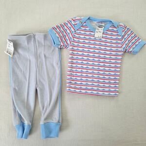 Vintage Matching Shirt + Pants Set 0-6 months